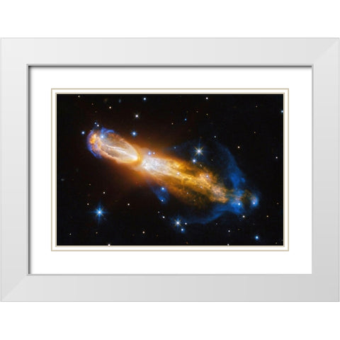 Calabash Nebula - OH 231.84 +4.22 White Modern Wood Framed Art Print with Double Matting by NASA