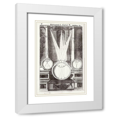 Anatomy of Vision - Oculus artificialis teledioptricus, vol. 1, p. 32 White Modern Wood Framed Art Print with Double Matting by Zahn, Johann