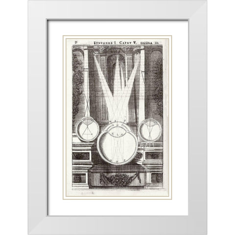 Anatomy of Vision - Oculus artificialis teledioptricus, vol. 1, p. 32 White Modern Wood Framed Art Print with Double Matting by Zahn, Johann