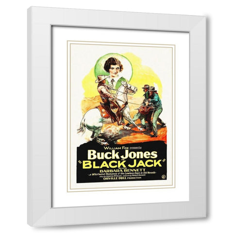 Buck Jones, Black Jack White Modern Wood Framed Art Print with Double Matting by Hollywood Photo Archive
