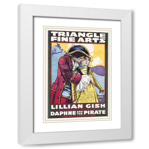 Daphne and the Pirate White Modern Wood Framed Art Print with Double Matting by Hollywood Photo Archive