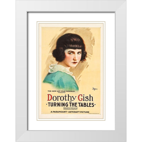 Dorothy Gish 2 White Modern Wood Framed Art Print with Double Matting by Hollywood Photo Archive