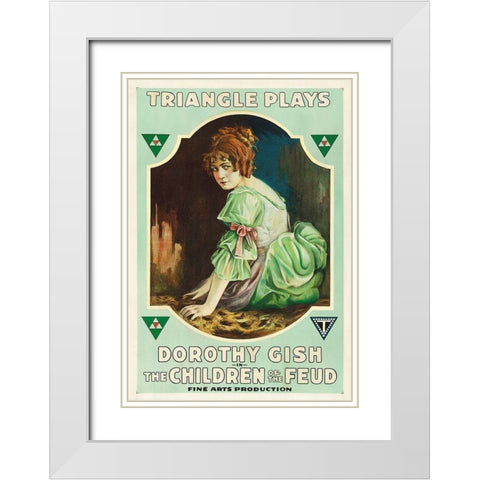 Dorothy Gish White Modern Wood Framed Art Print with Double Matting by Hollywood Photo Archive