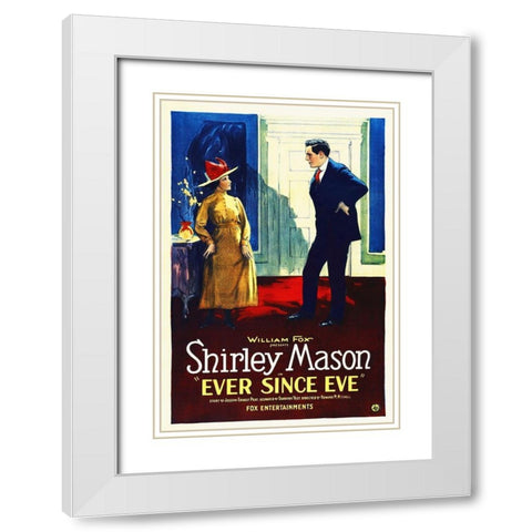 Ever Since Eve, 1921 White Modern Wood Framed Art Print with Double Matting by Hollywood Photo Archive