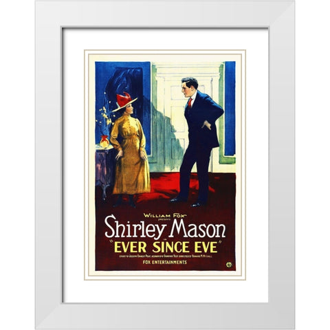Ever Since Eve, 1921 White Modern Wood Framed Art Print with Double Matting by Hollywood Photo Archive