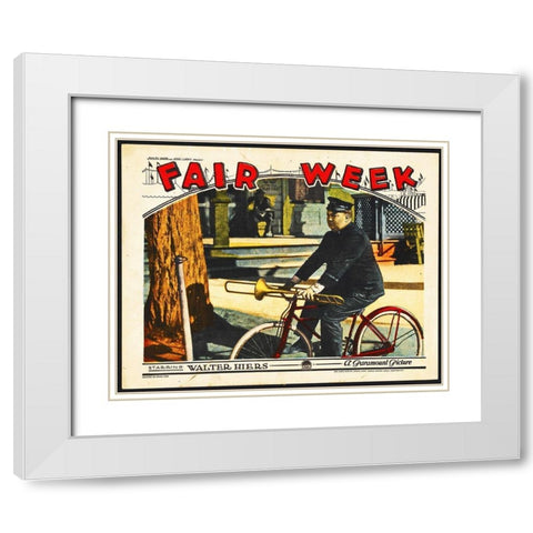 Fair Week White Modern Wood Framed Art Print with Double Matting by Hollywood Photo Archive
