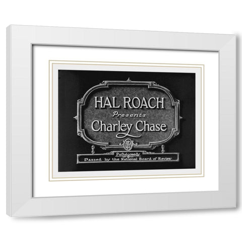 FluttHeartsHalRoachPresPRESSeq White Modern Wood Framed Art Print with Double Matting by Hollywood Photo Archive