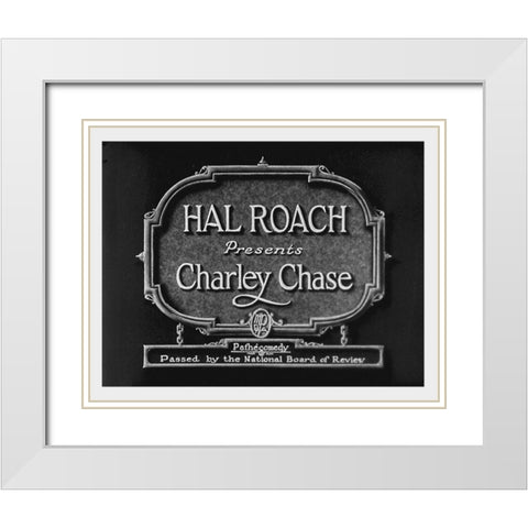 FluttHeartsHalRoachPresPRESSeq White Modern Wood Framed Art Print with Double Matting by Hollywood Photo Archive