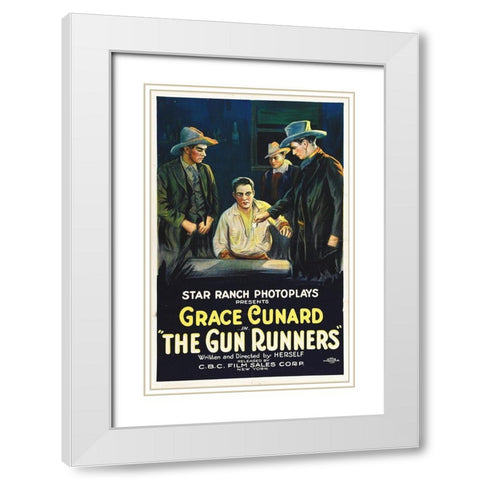 Gun Runners White Modern Wood Framed Art Print with Double Matting by Hollywood Photo Archive