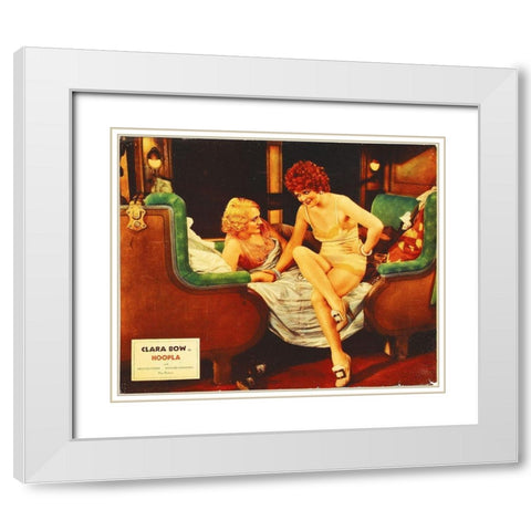 Hoopla White Modern Wood Framed Art Print with Double Matting by Hollywood Photo Archive