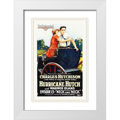 Hurricane Hutch, with Warner Oland, 1929 White Modern Wood Framed Art Print with Double Matting by Hollywood Photo Archive