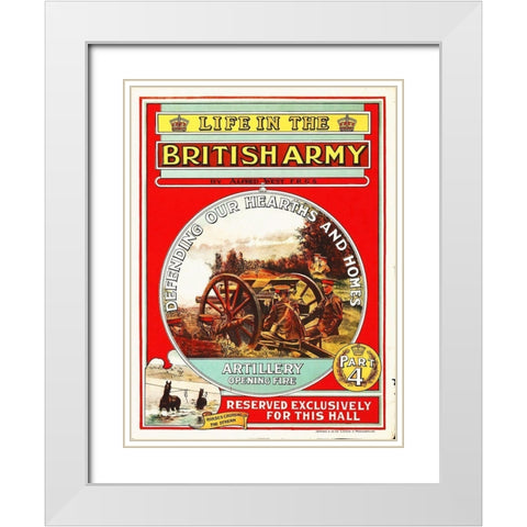 Life in the British Army, 1908 White Modern Wood Framed Art Print with Double Matting by Hollywood Photo Archive
