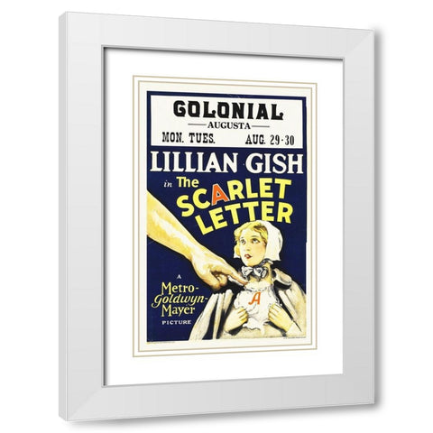 Lillian Gish White Modern Wood Framed Art Print with Double Matting by Hollywood Photo Archive