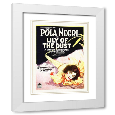 Lily of the Dust, 1924 White Modern Wood Framed Art Print with Double Matting by Hollywood Photo Archive
