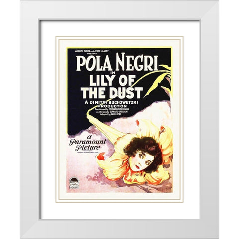 Lily of the Dust, 1924 White Modern Wood Framed Art Print with Double Matting by Hollywood Photo Archive