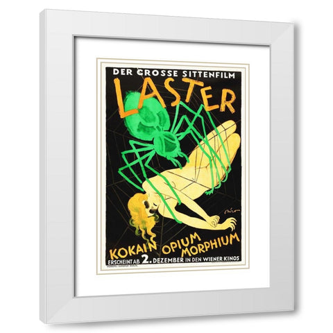 Lusts of Mankind White Modern Wood Framed Art Print with Double Matting by Hollywood Photo Archive