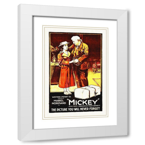 Micky White Modern Wood Framed Art Print with Double Matting by Hollywood Photo Archive