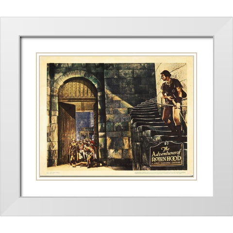 Robin Hood White Modern Wood Framed Art Print with Double Matting by Hollywood Photo Archive