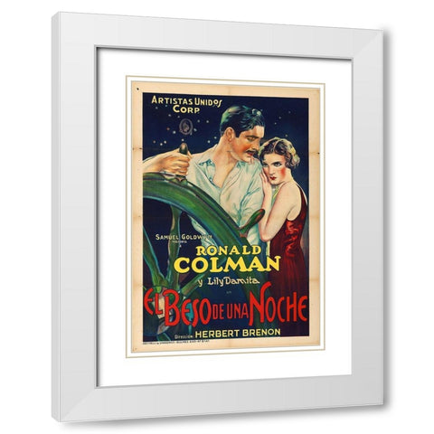 Ronald Coleman White Modern Wood Framed Art Print with Double Matting by Hollywood Photo Archive