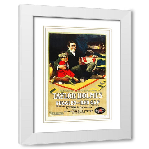 Ruggkes of Red Gap White Modern Wood Framed Art Print with Double Matting by Hollywood Photo Archive