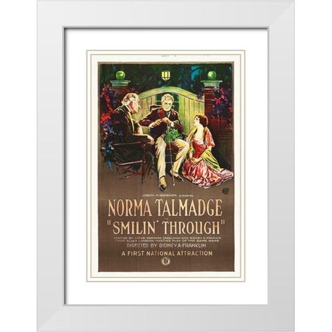 Smilin Through White Modern Wood Framed Art Print with Double Matting by Hollywood Photo Archive