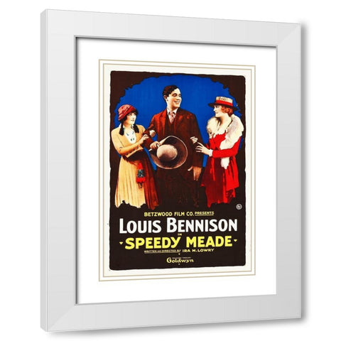 Speedy Meade White Modern Wood Framed Art Print with Double Matting by Hollywood Photo Archive