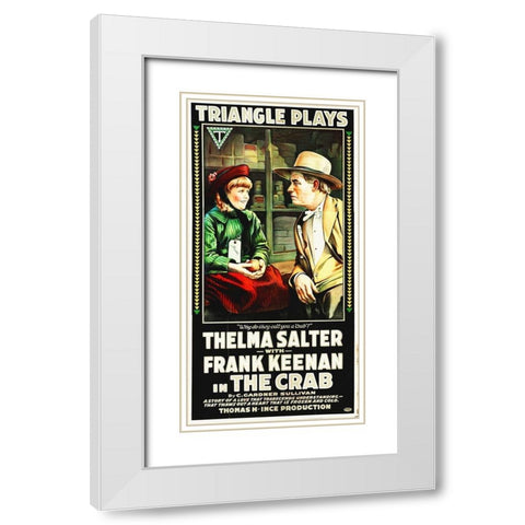 The Crab White Modern Wood Framed Art Print with Double Matting by Hollywood Photo Archive