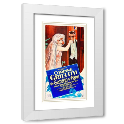 The Garden of Eden White Modern Wood Framed Art Print with Double Matting by Hollywood Photo Archive