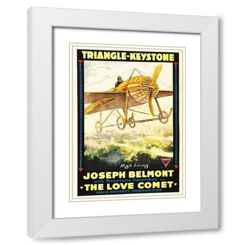 The Love Comet White Modern Wood Framed Art Print with Double Matting by Hollywood Photo Archive