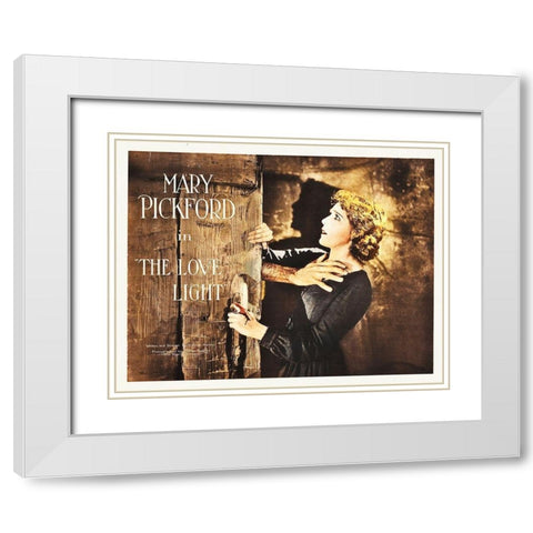The Love Light, 1921 White Modern Wood Framed Art Print with Double Matting by Hollywood Photo Archive