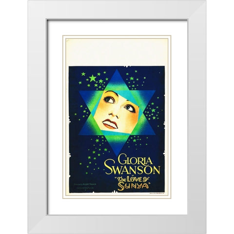 The Love of Sunya White Modern Wood Framed Art Print with Double Matting by Hollywood Photo Archive