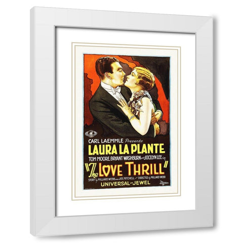 The Love Thrill White Modern Wood Framed Art Print with Double Matting by Hollywood Photo Archive