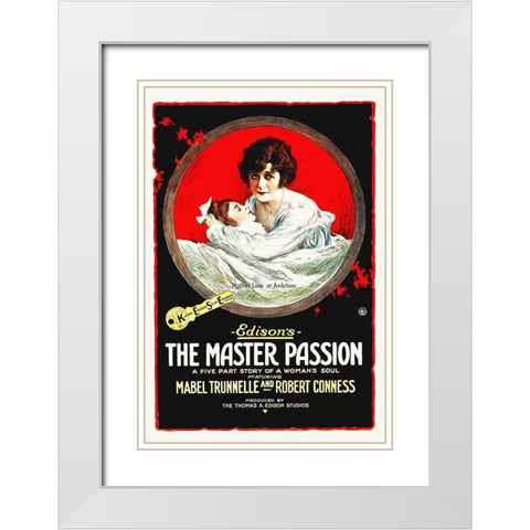 The Master Passion White Modern Wood Framed Art Print with Double Matting by Hollywood Photo Archive