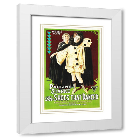 The Shoes That Danced White Modern Wood Framed Art Print with Double Matting by Hollywood Photo Archive