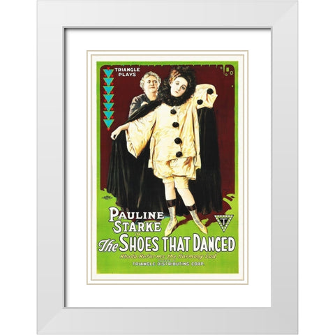 The Shoes That Danced White Modern Wood Framed Art Print with Double Matting by Hollywood Photo Archive