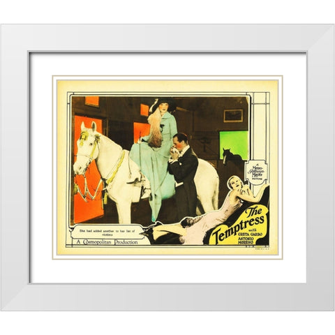 The Temptress White Modern Wood Framed Art Print with Double Matting by Hollywood Photo Archive