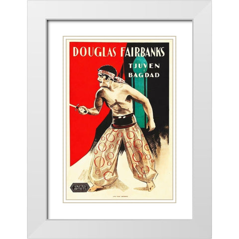The Theif of Bagdad White Modern Wood Framed Art Print with Double Matting by Hollywood Photo Archive
