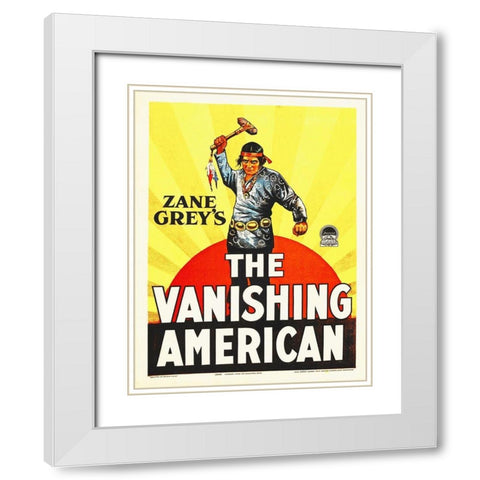 The Vanishing American,  1925 White Modern Wood Framed Art Print with Double Matting by Hollywood Photo Archive
