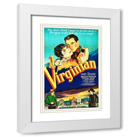 The Virginian White Modern Wood Framed Art Print with Double Matting by Hollywood Photo Archive