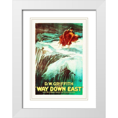 Way Down East,  1920 White Modern Wood Framed Art Print with Double Matting by Hollywood Photo Archive