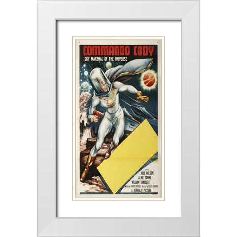 Commando Cody, 1953 White Modern Wood Framed Art Print with Double Matting by Hollywood Photo Archive