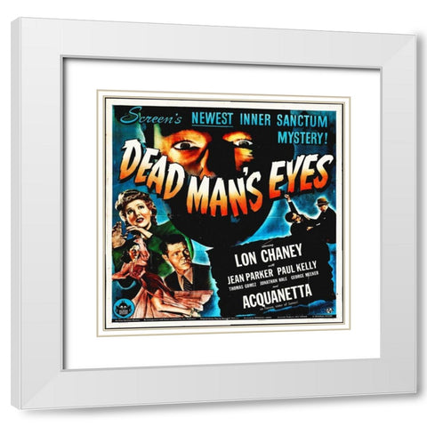 Dead Mans Eyes White Modern Wood Framed Art Print with Double Matting by Hollywood Photo Archive