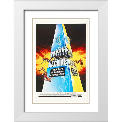 Death Machines White Modern Wood Framed Art Print with Double Matting by Hollywood Photo Archive