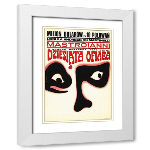 Dziesiata Ofiara White Modern Wood Framed Art Print with Double Matting by Hollywood Photo Archive
