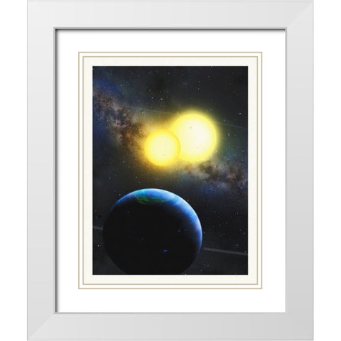 Engaging Worlda 200 White Modern Wood Framed Art Print with Double Matting by Hollywood Photo Archive