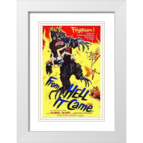 From-Hell-It-Came White Modern Wood Framed Art Print with Double Matting by Hollywood Photo Archive
