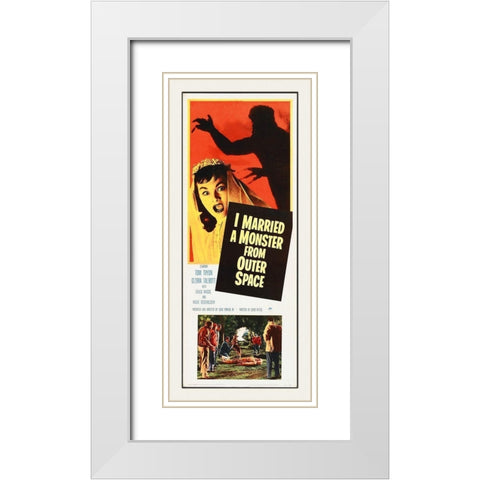 I Married A Monster From Outer Space White Modern Wood Framed Art Print with Double Matting by Hollywood Photo Archive