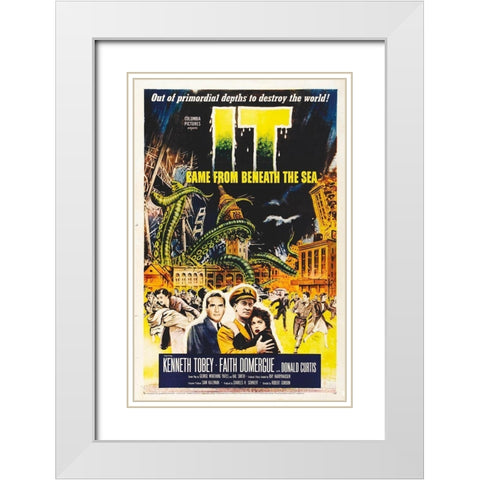 It Came From Beneath the Sea - Vertical Full Color White Modern Wood Framed Art Print with Double Matting by Hollywood Photo Archive