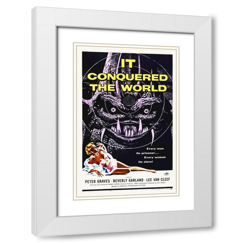 It Conquered The World White Modern Wood Framed Art Print with Double Matting by Hollywood Photo Archive