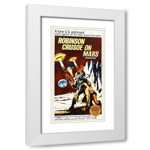 Robinson Crusoe On Mars White Modern Wood Framed Art Print with Double Matting by Hollywood Photo Archive